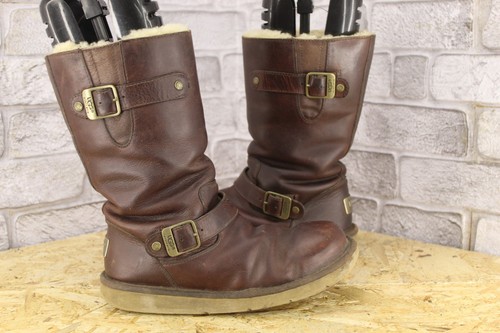 Braun leder lammfell - braun,